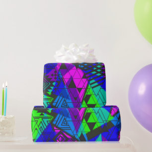 Neon abstract . wrapping paper