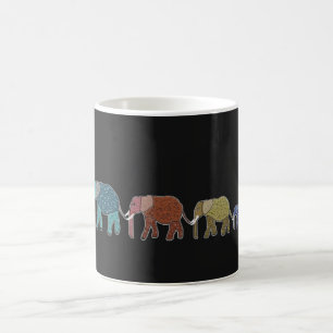 Neon African Elephant Mug