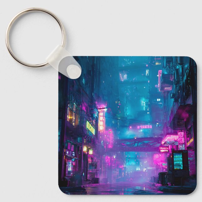 Neon After Midnight Key Ring (Front)