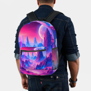 Neon Alien Planet Backpack
