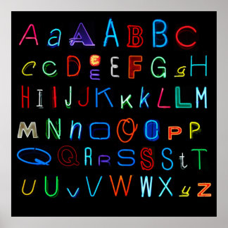 Neon Alphabet: The Original Poster