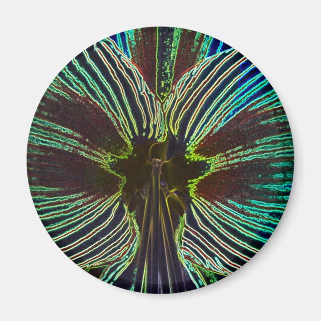 Neon Amaryllis Magnet (Front)