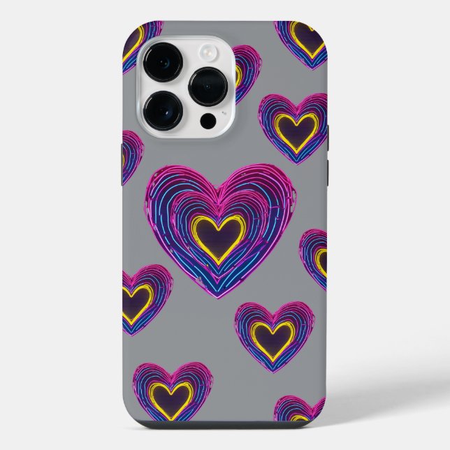 Neon Anatomical Heart iPhone / iPad case (Back)