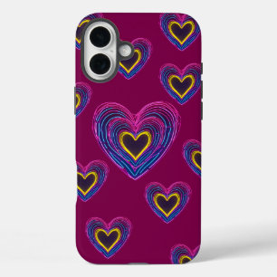 Neon Anatomical Heart iPhone / iPad case