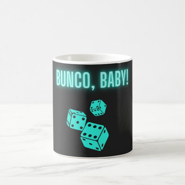 Neon Aqua Bunco Baby  Coffee Mug (Center)