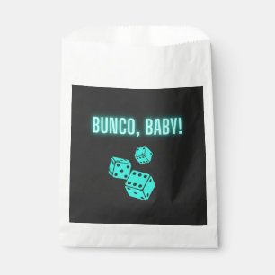 Neon Aqua Bunco Baby Favour Bags