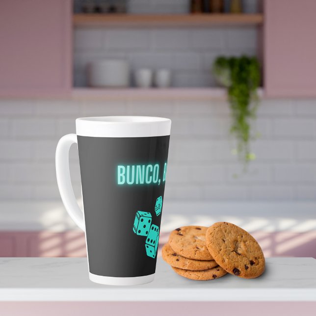 Neon Aqua Bunco Baby  Latte Mug (Creator Uploaded)