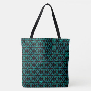 Neon Art Deco Frog Design Tote Bag