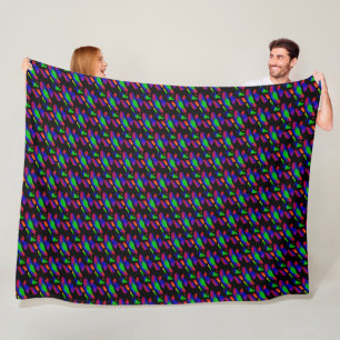 Neon Art Fleece Blanket
