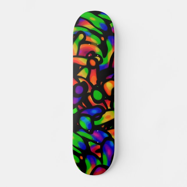 Neon Art Skateboard (Front)