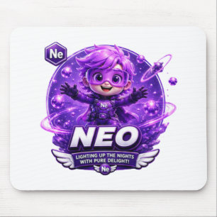 Neon ATOMIVRA Mouse Mat