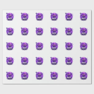 Neon ATOMIVRA Wrapping Paper