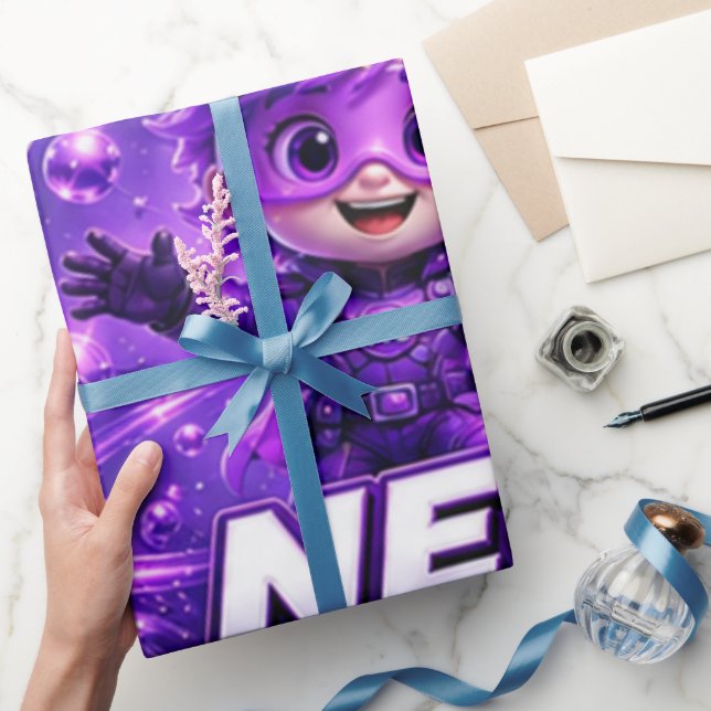 Neon ATOMIVRA Wrapping Paper (Gifting)