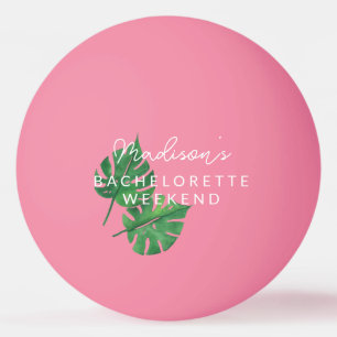 Neon Bachelorette Beach Games Pink Ping Pong Ball