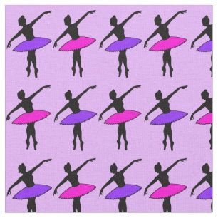 Neon Ballerina Pink Purple Recital Ballet Dance Fabric
