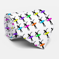 Neon Ballerinas Ballet Dance Teacher Dancer Tie