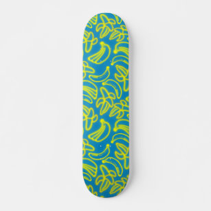 Neon Bananas blue Skateboard
