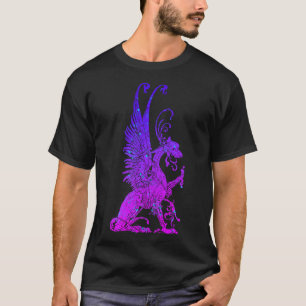 Neon Basilisk Monster Symbol Dragon Ancient Beast T-Shirt