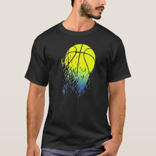 Neon Basketball Glitch T-Shirt