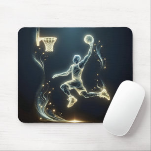 Neon Basketball Player  Mouse Mat