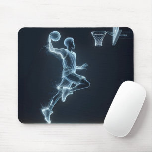 Neon Basketball Player Mouse Mat