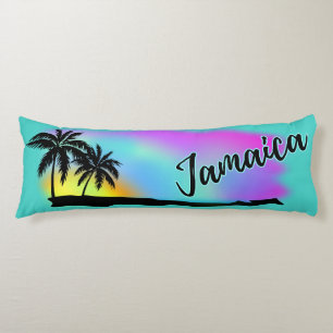 Neon Beach Skies At Jamaica Body Cushion