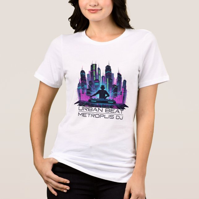 Neon Beat Master – DJ of the Future Tri-Blend Shirt (Front)