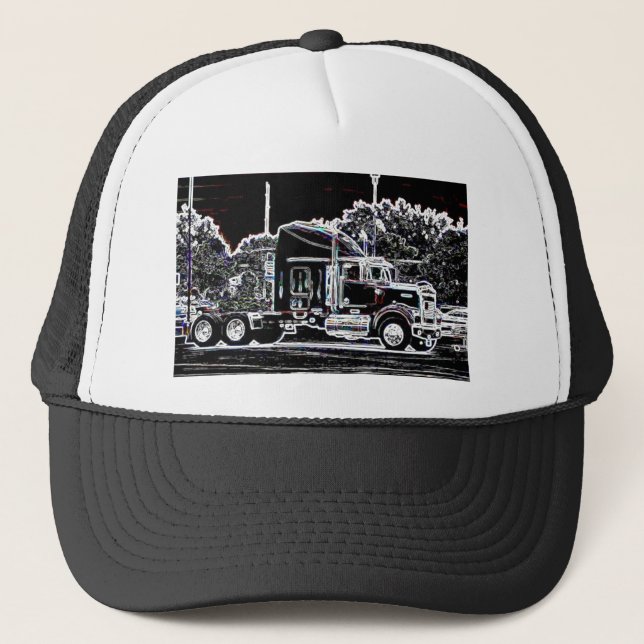 Neon Big Rig Trucker Hat (Front)