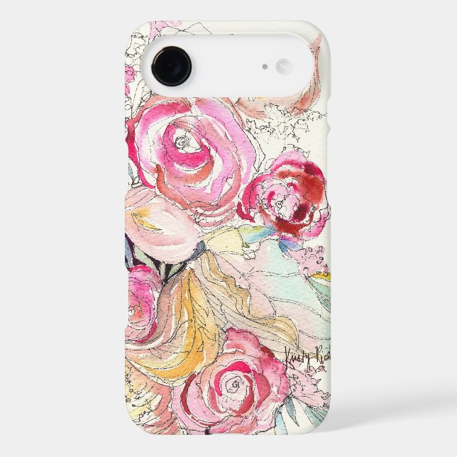 Neon Blooms iPhone 6 case (Back)