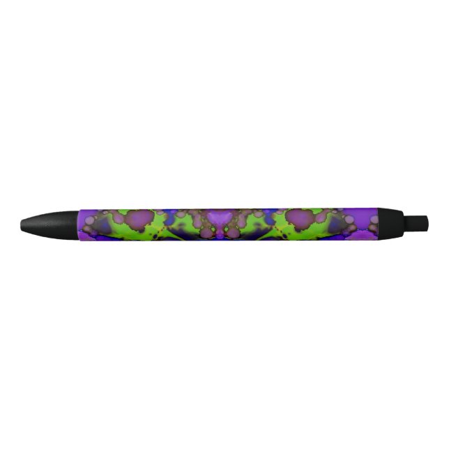 Neon Bloomstorm Black Ink Pen (Front)
