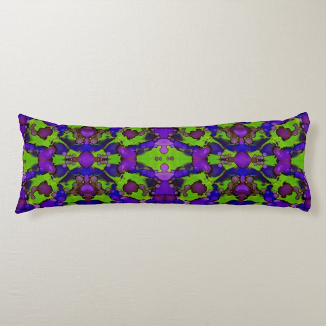 Neon Bloomstorm Body Cushion (Front)