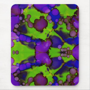 Neon Bloomstorm Mouse Mat