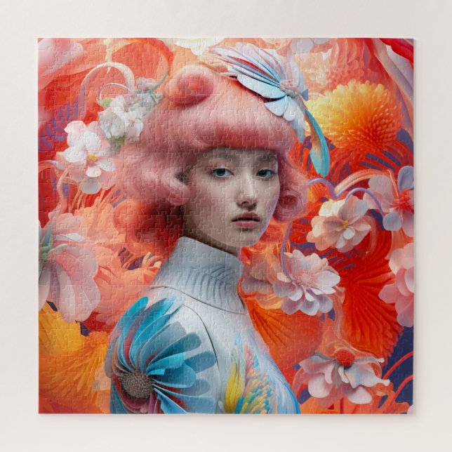 Neon Blossom Jigsaw Puzzle (Vertical)