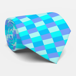 Neon Blue Colour Pattern Tie