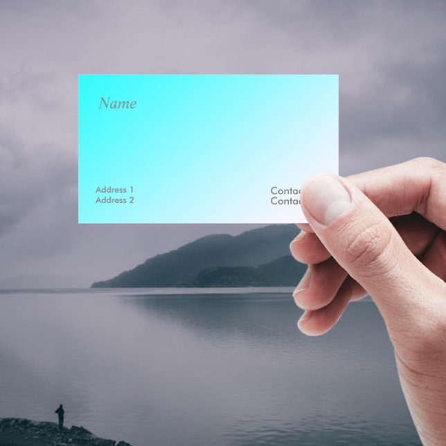 neon blue gradient business card (Creator Uploaded)