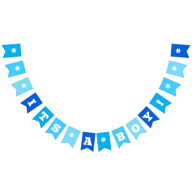 Neon Blue | Its a Boy! | Custom Bunting (All)