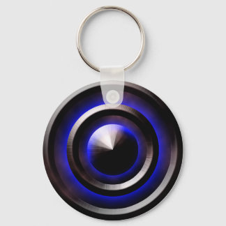 Neon-Blue Key Ring