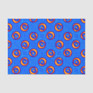 Neon Blue Orange Red Yellow Tissue Paper