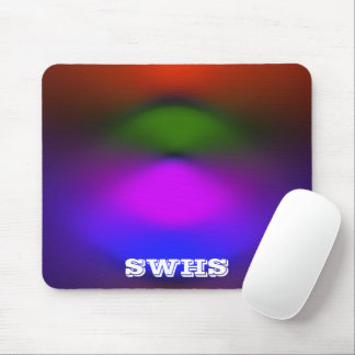 Neon Blue, Purple, Green & Orange School Monogram Mouse Mat