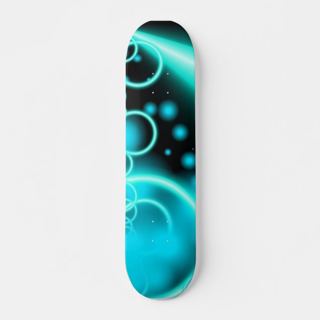 Neon Blue Skateboard (Front)