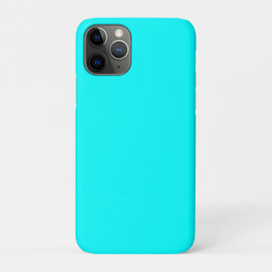 Neon Blue Solid Colour Classic iPhone 11 Pro Case