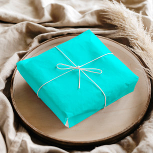 Neon Blue Solid Colour   Classic Tissue Paper