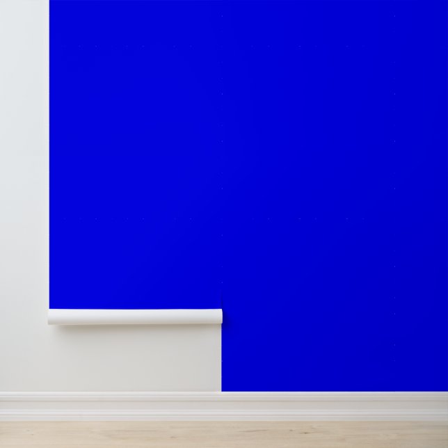 Neon Blue Solid Colour Wallpaper (Application)