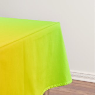 Neon blue, yellow, green gradient, ombre. Tablecloth