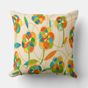 Neon Botanical Cushion