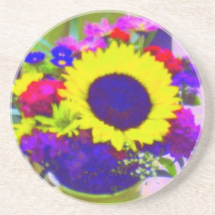 Neon Bouquet Coaster