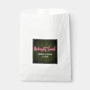 Neon Boxwood Midnight Snack Wedding Favour Bags