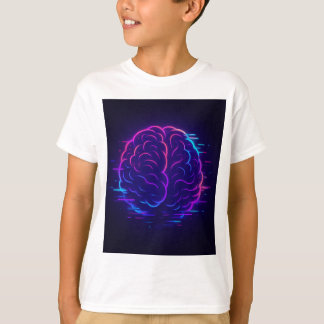 Neon Brain Kids' Meme T-Shirt