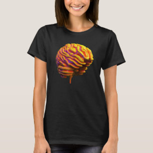 Neon Brain Realistic 80s Retro Men Women Kids T-Shirt