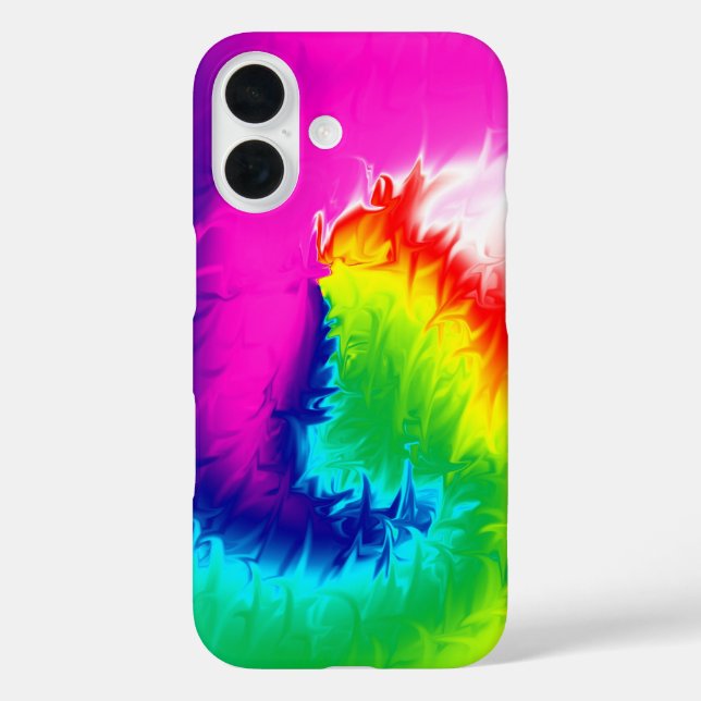 Neon Bright Abstract Swirl Case-Mate iPhone Case (Back)
